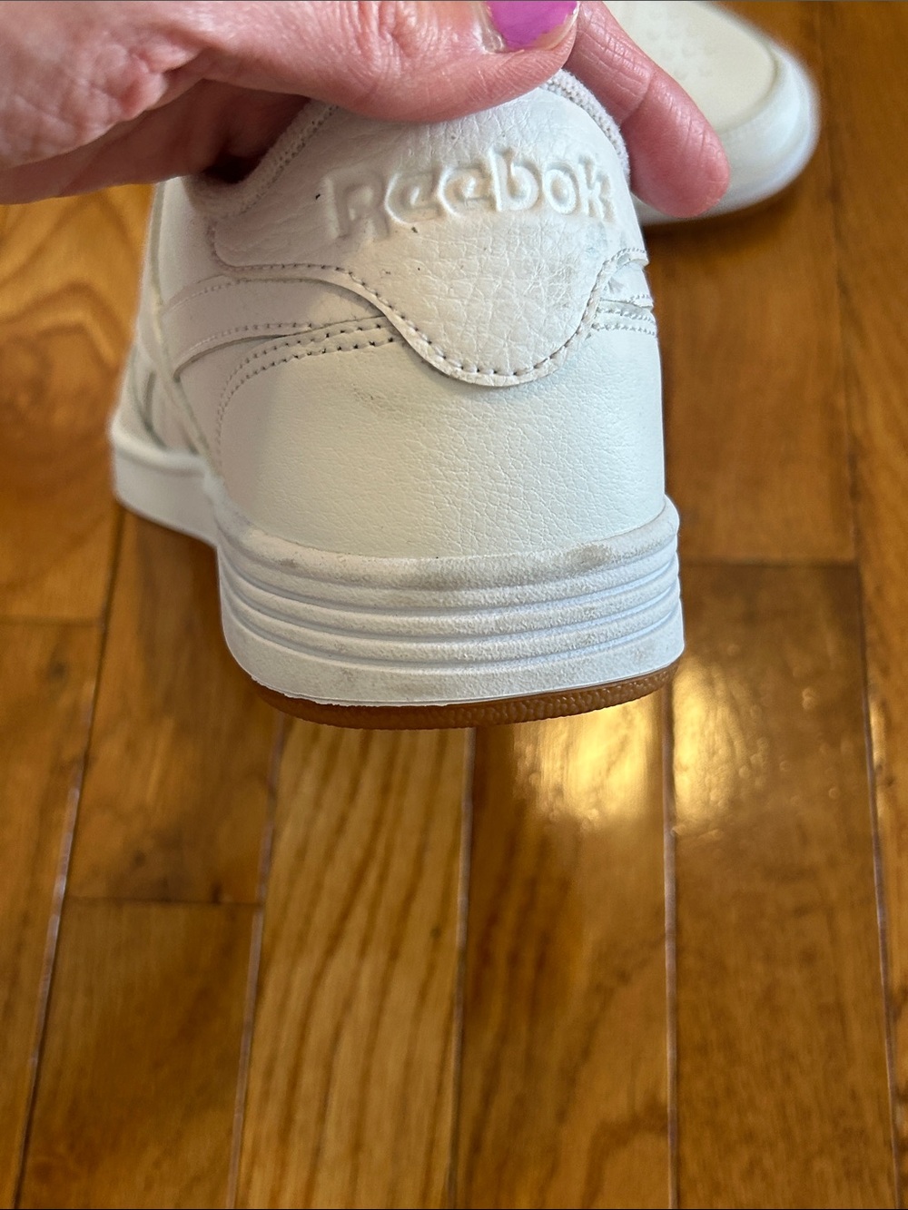 Reebok All-White Low-Top Athletic Sneakers - Picture 10 of 11